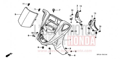 GAINE DE PROTECTION AVANT FES250W de 1998